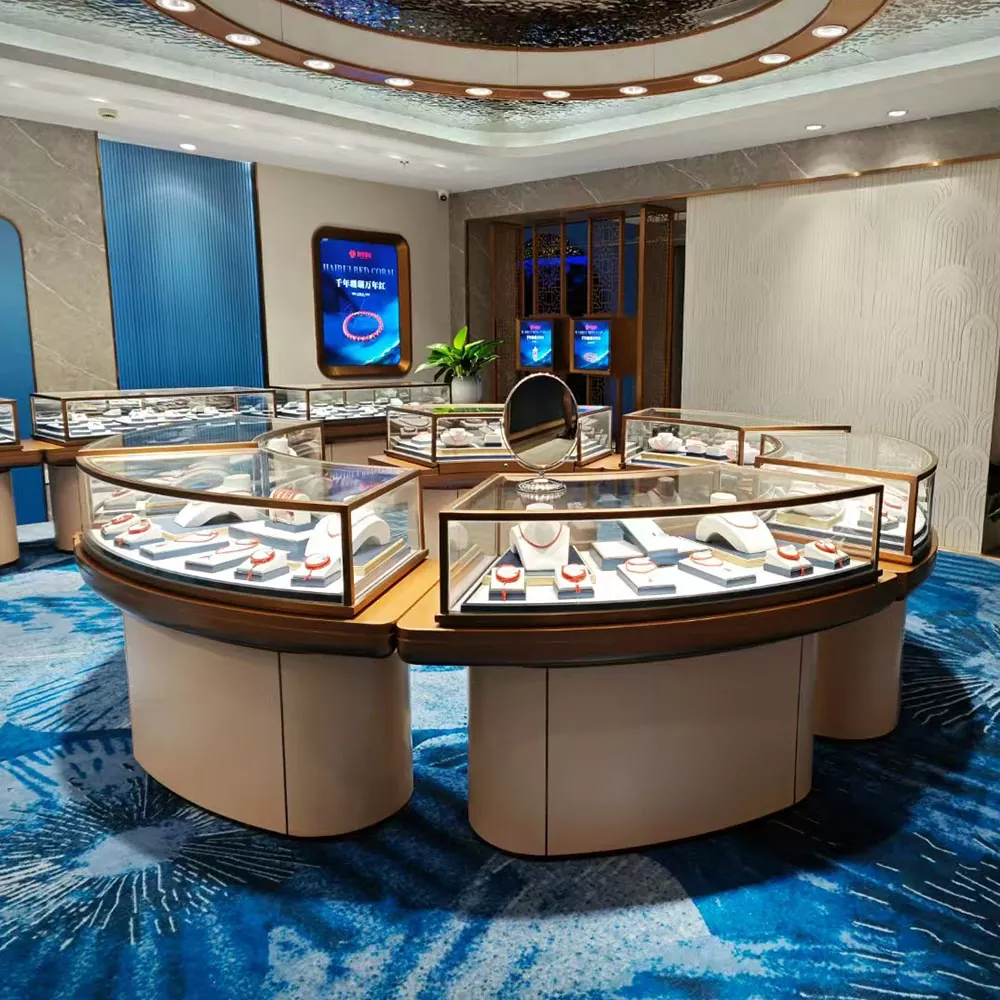 เอฟเฟกต์แสงและเทคนิคการแสดงผลของโต๊ะแสดงเครื่องประดับคืออะไร?