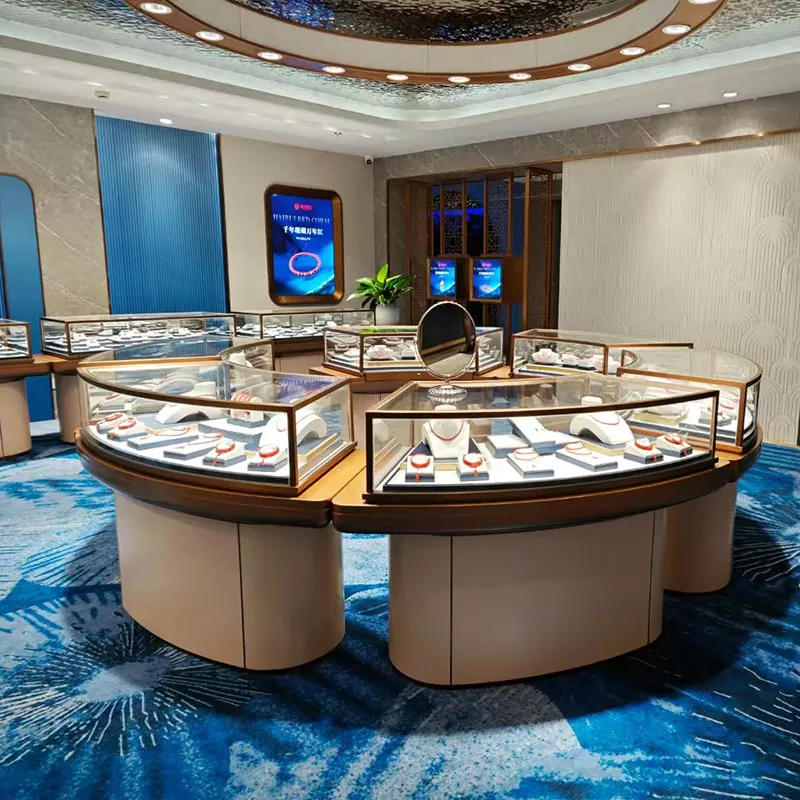 โต๊ะโชว์กระจก